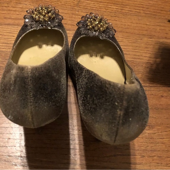 Coach Heels ~Bergen Women's Soft Gold Crackled Leather Heels ~ size 9 - Picture 11 of 11